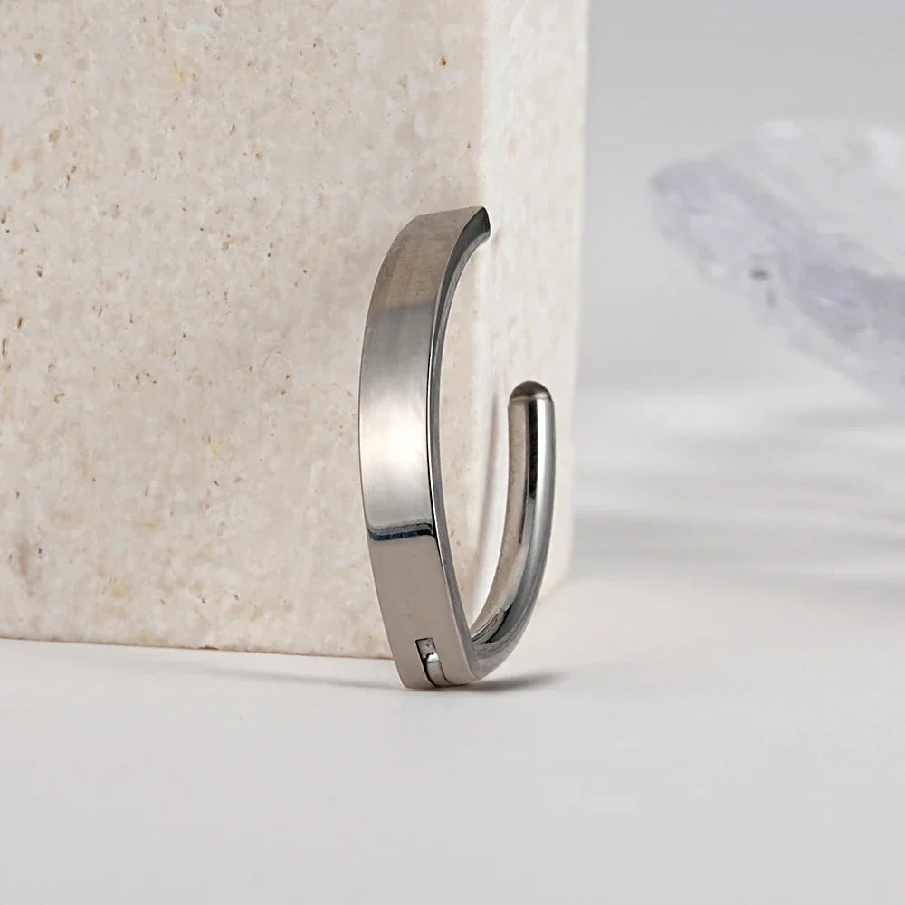 Titanium belly ring simple and minimalist gold and silver