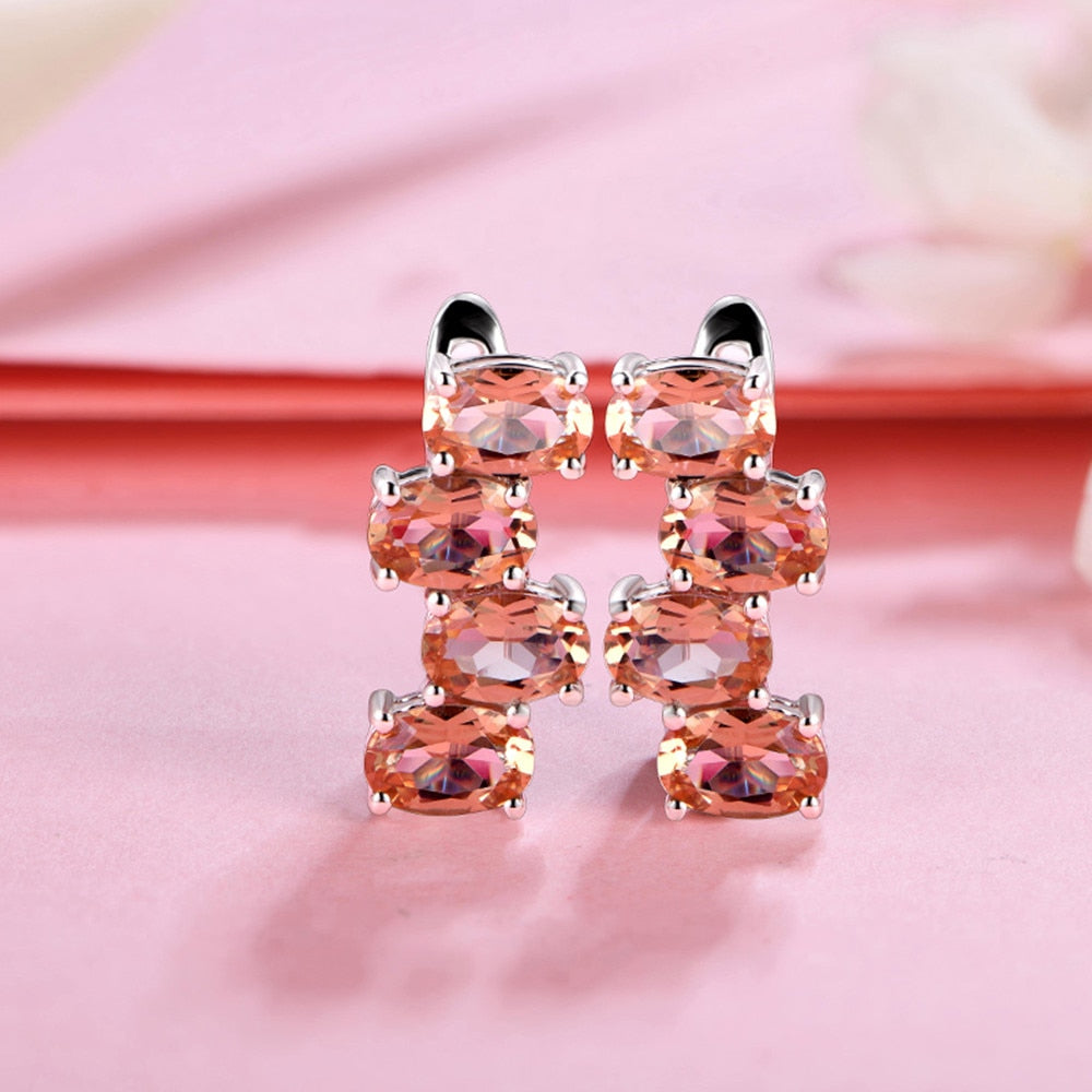 Zultanite earrings with a modern and luxurious design