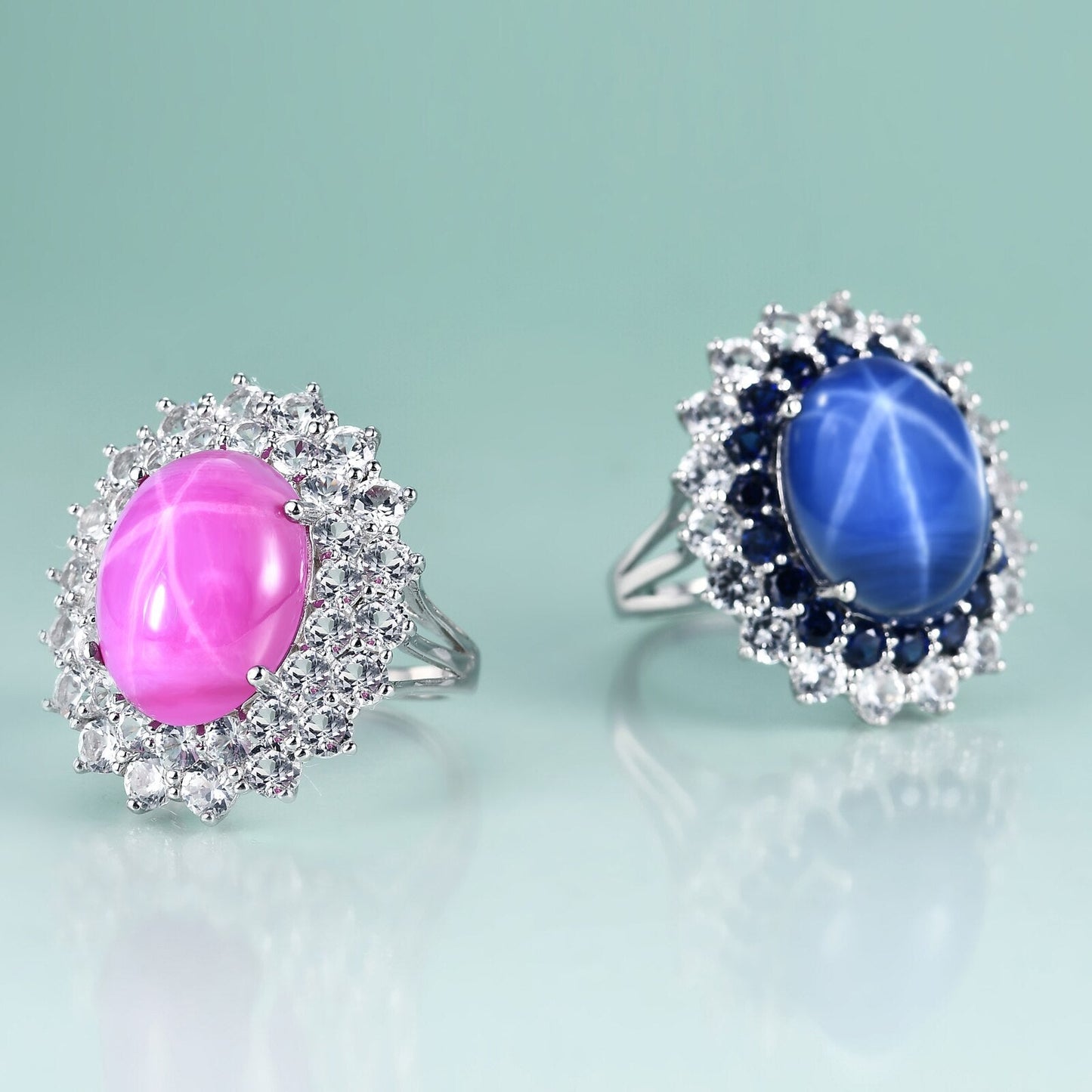 Art deco ruby ring Princess Diana ring replica