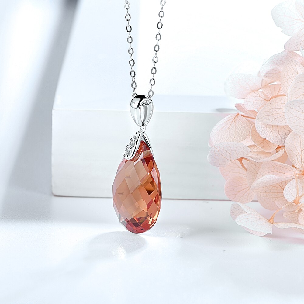 Zultanite necklace teardrop pendant minimalist color changing