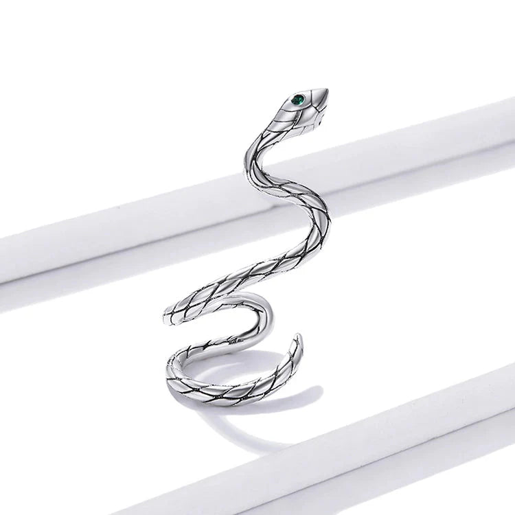 Snake ear cuff in silver