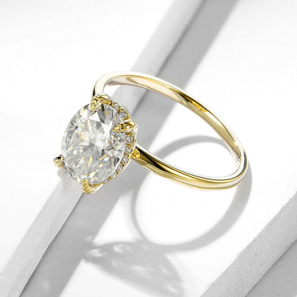 3 carat moissanite ring oval cut