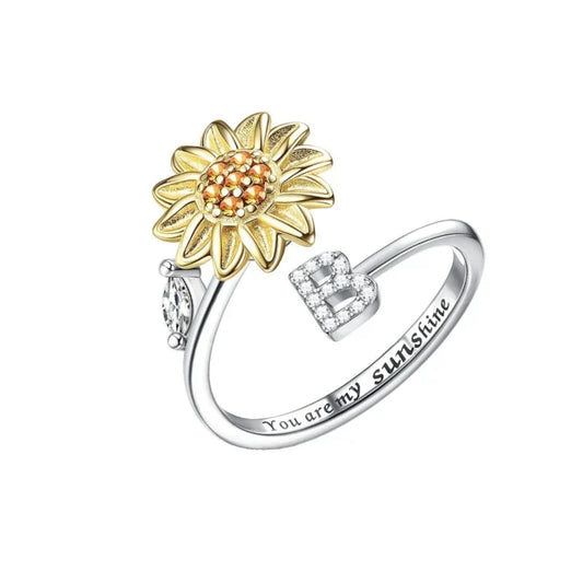 Anxiety ring with initial letters