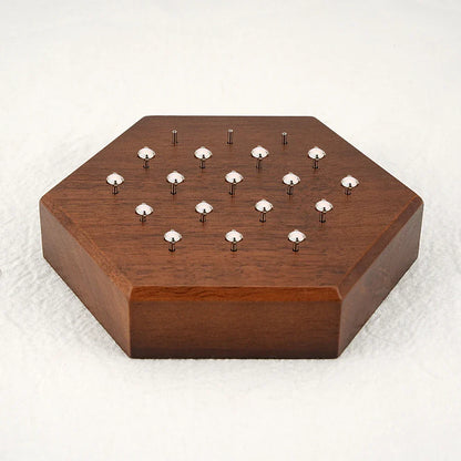 Stud earring organizer black walnut wood body jewelry display lip stud nose stud