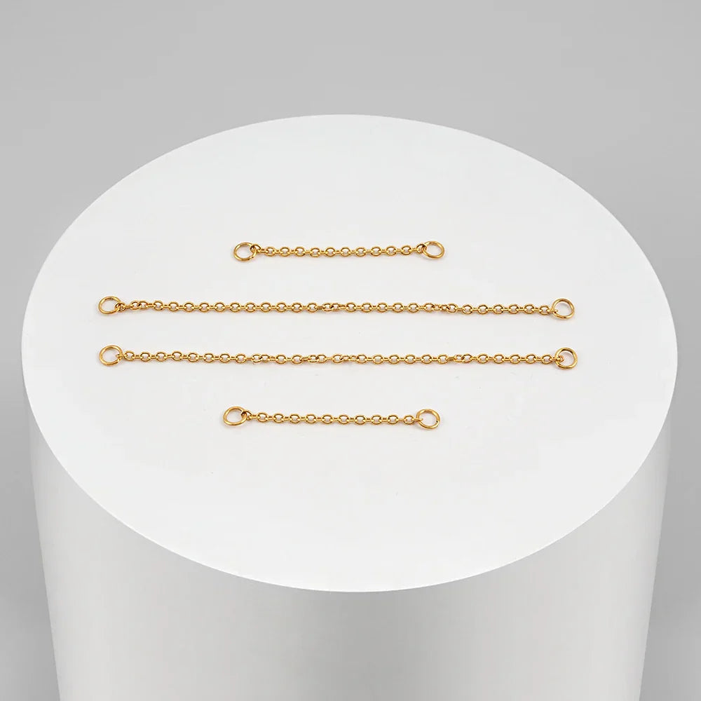 Nasallang piercing chain 0.5mm nose piercing chain 20mm 30mm 40mm 50mm ear piercing chain gold and silver