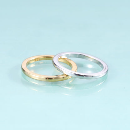 Plain gold wedding band simple and classic