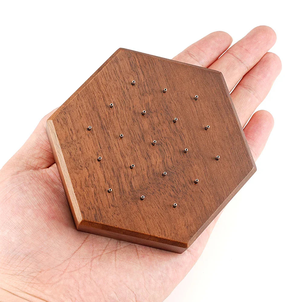 Stud earring organizer black walnut wood body jewelry display lip stud nose stud