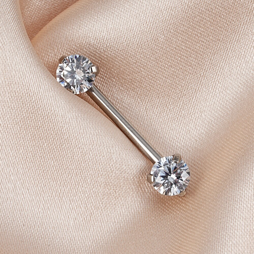 Cute nipple ring colorful and fun 14G implant grade titanium 1 piece