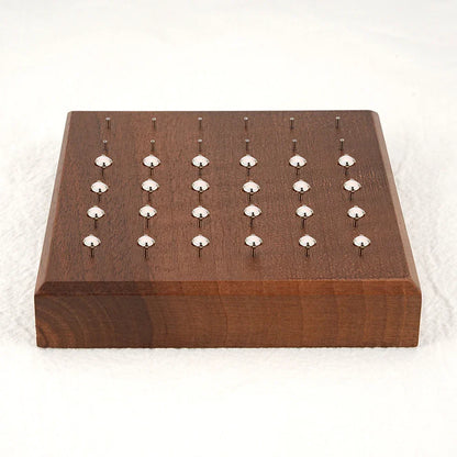 Stud earring stand made of black walnut wood nose stud lip stud display