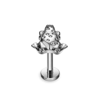 Frog nose stud frog stud earring titanium 16G cute nose studs