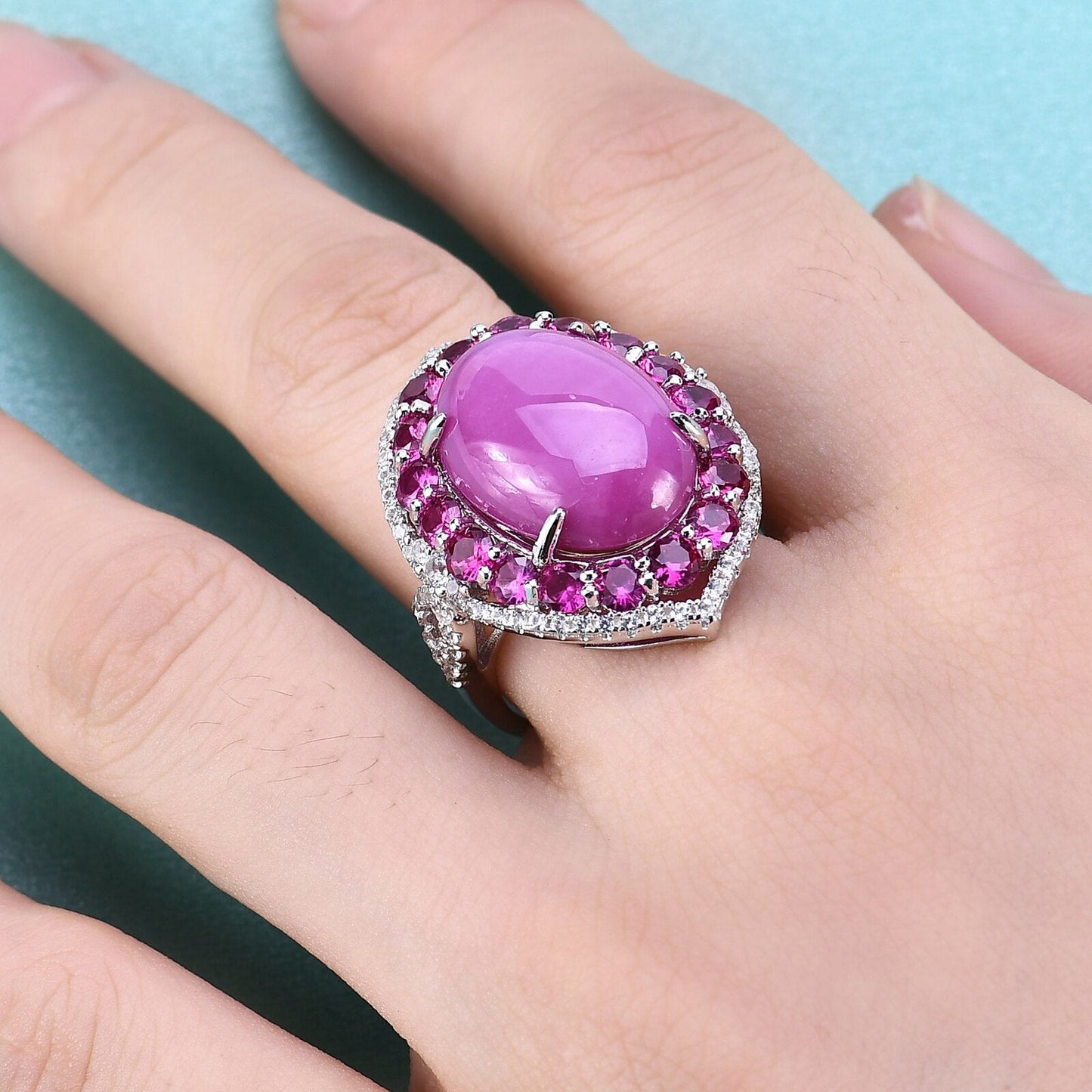 Vintage ruby ring star ruby ring