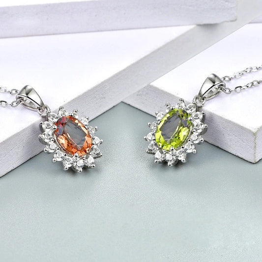 Diaspore necklace vintage style