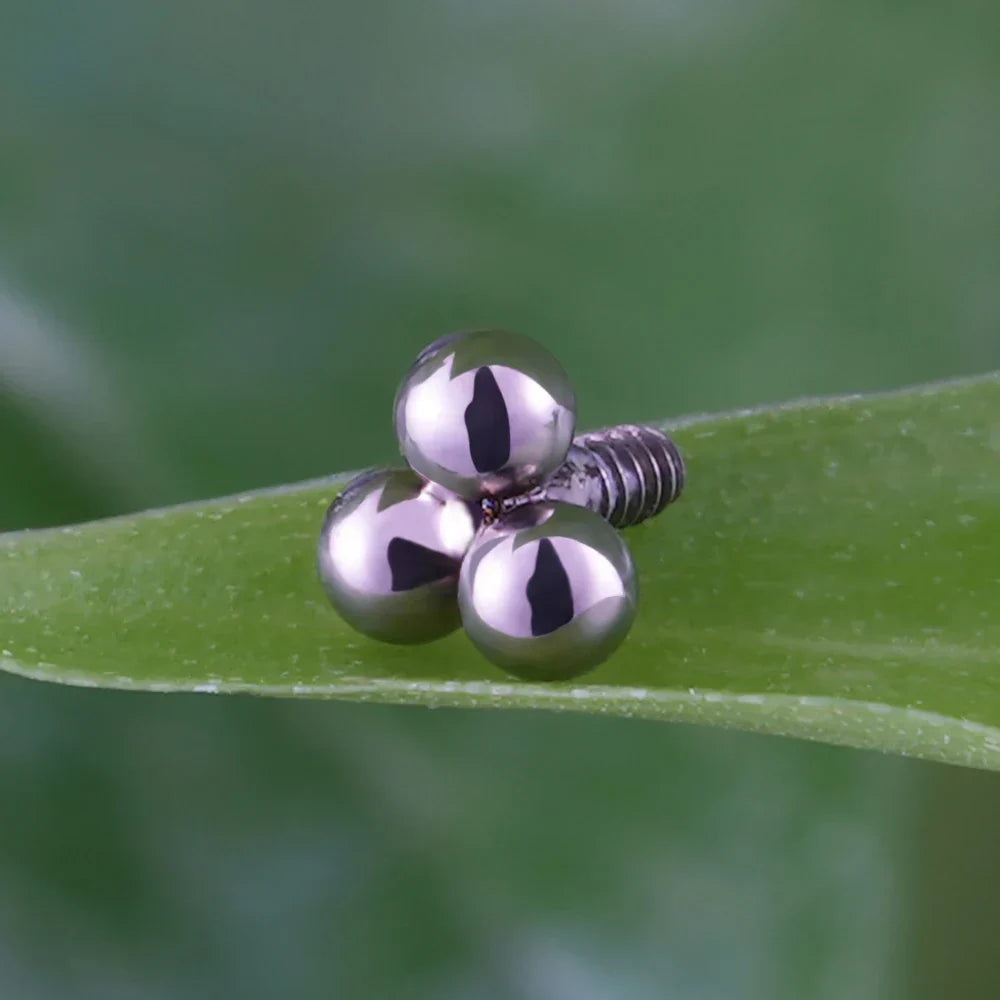 Tiny monroe piercing jewelry with 3 dots small marilyn monroe piercing titanium labret stud silver gold black