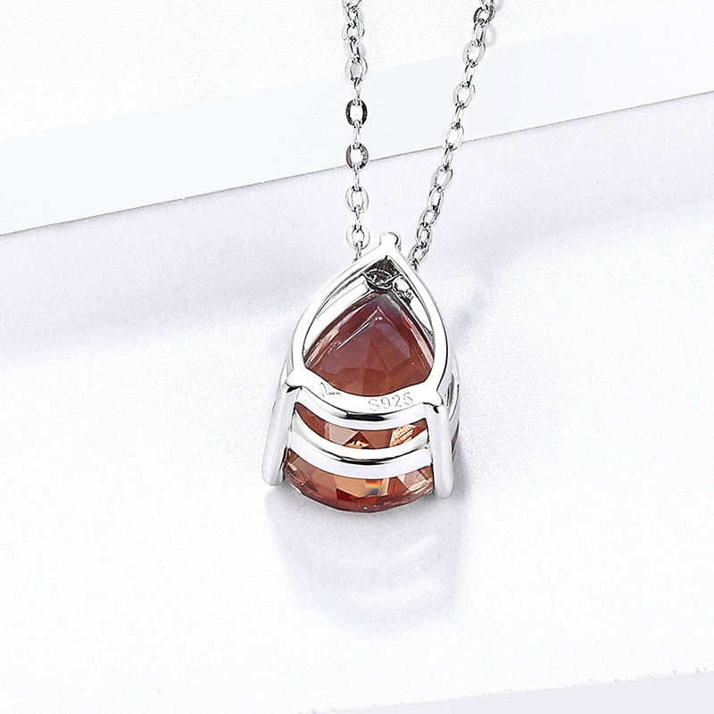 Pear cut zultanite necklace simple and dainty