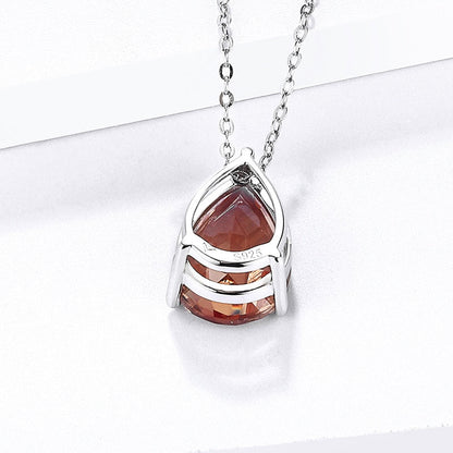 Pear cut zultanite necklace simple and dainty