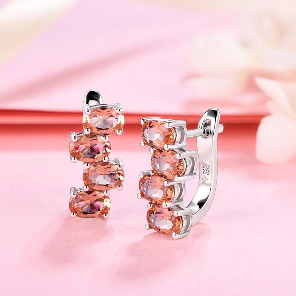 Zultanite earrings with a modern and luxurious design