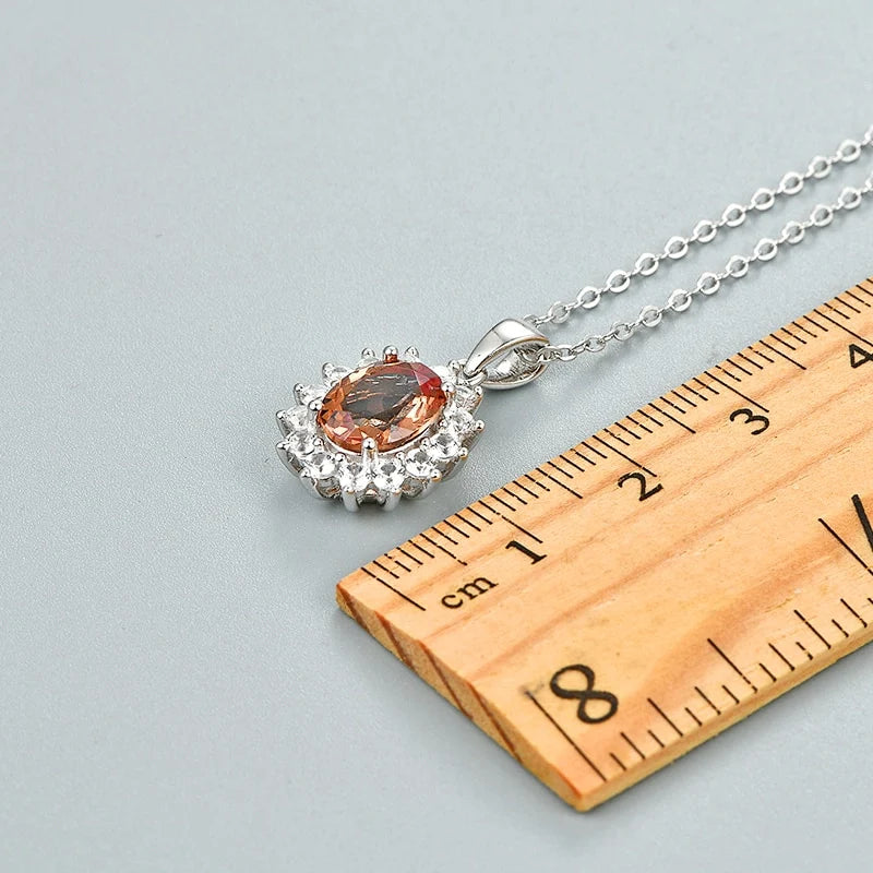 Diaspore necklace vintage style