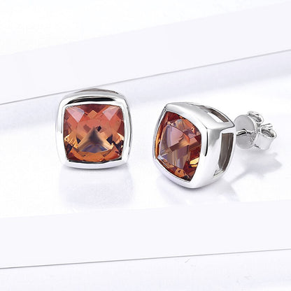 Zultanite stud earrings cushion cut
