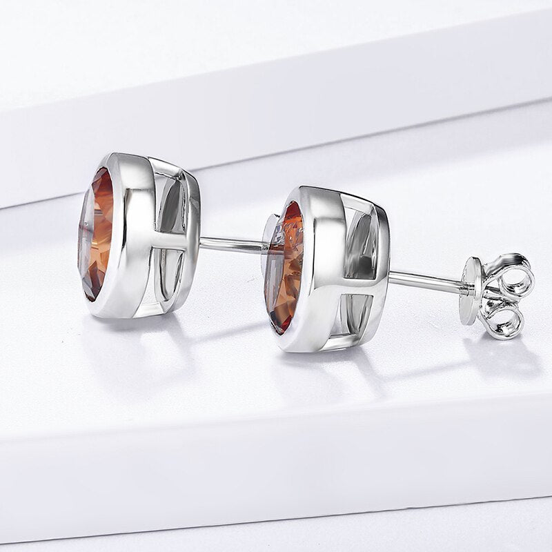 Zultanite stud earrings oval cut