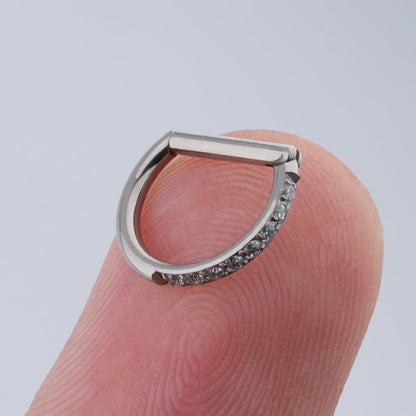 Septum clicker ring titanium 16 gauge