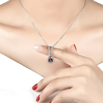 Zultanite necklace teardrop pendant necklace color changing