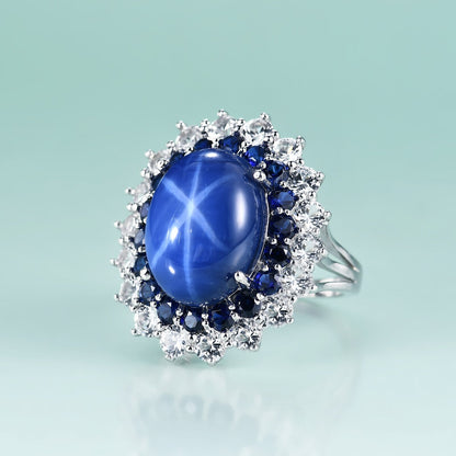 Kate Middleton engagement ring with blue star sapphire