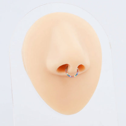 Fancy colored septum rings 16 gauge