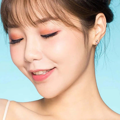 Rose gold flamingo earrings
