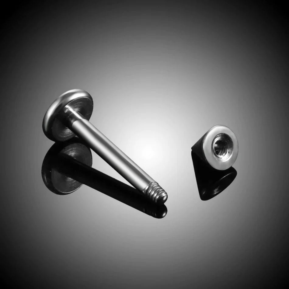 Spike curved barbell titanium 16G curved barbell piercing 6mm 8mm 10mm 12mm
