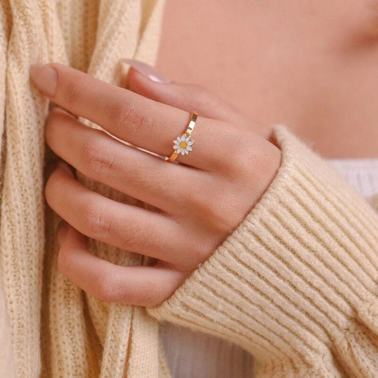 Daisy anxiety fidget ring