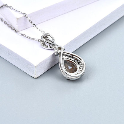 Zultanite necklace teardrop pendant necklace color changing