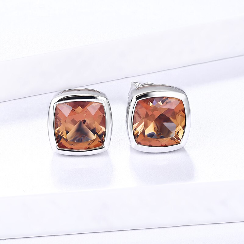 Zultanite stud earrings cushion cut