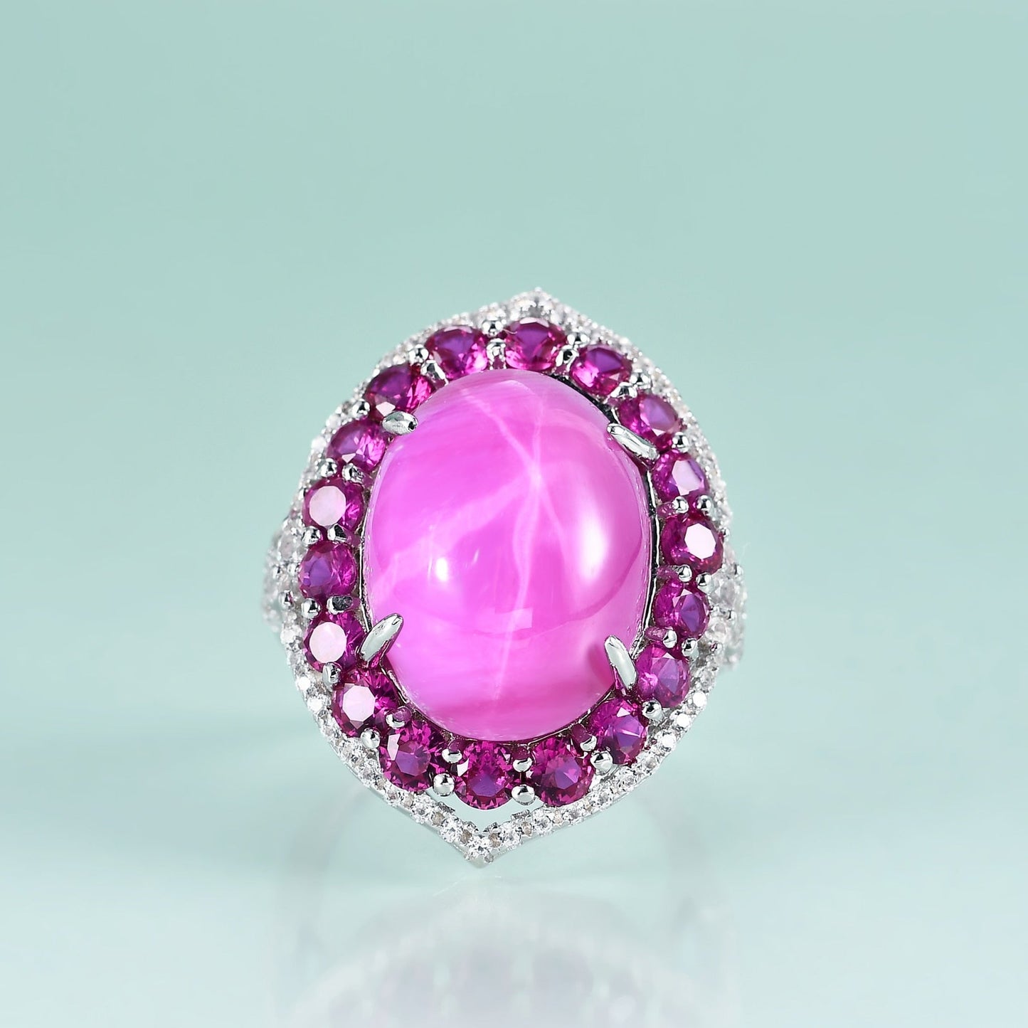 Vintage ruby ring star ruby ring