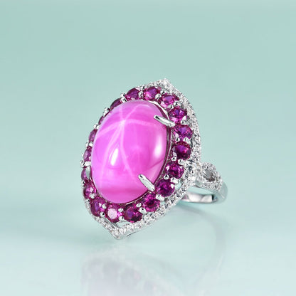 Vintage ruby ring star ruby ring