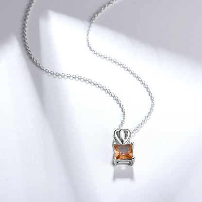 Zultanite necklace square pendant color changing