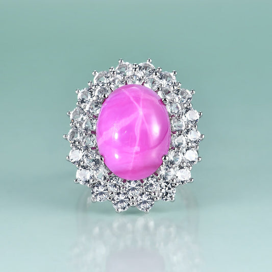 Art deco ruby ring Princess Diana ring replica
