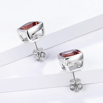 Zultanite stud earrings cushion cut