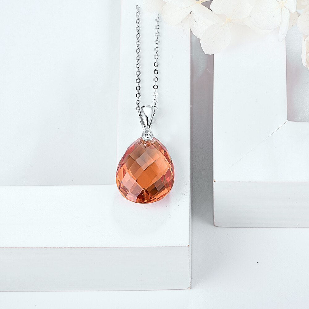 Zultanite necklace teardrop pendant minimalist color changing