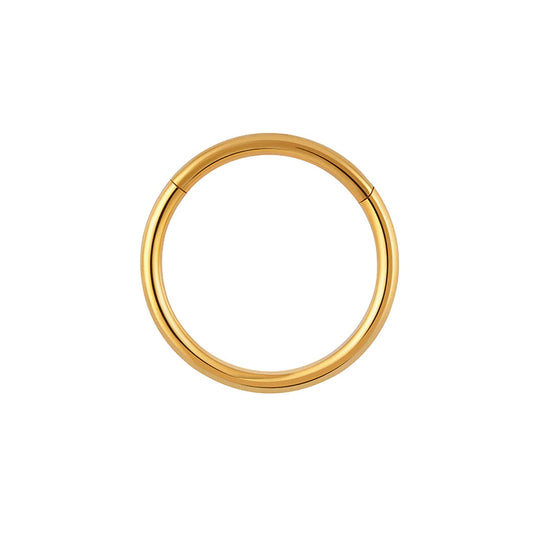 Nose ring hoop 6mm 8mm 10 mm simple and minimalist hinged segment clicker