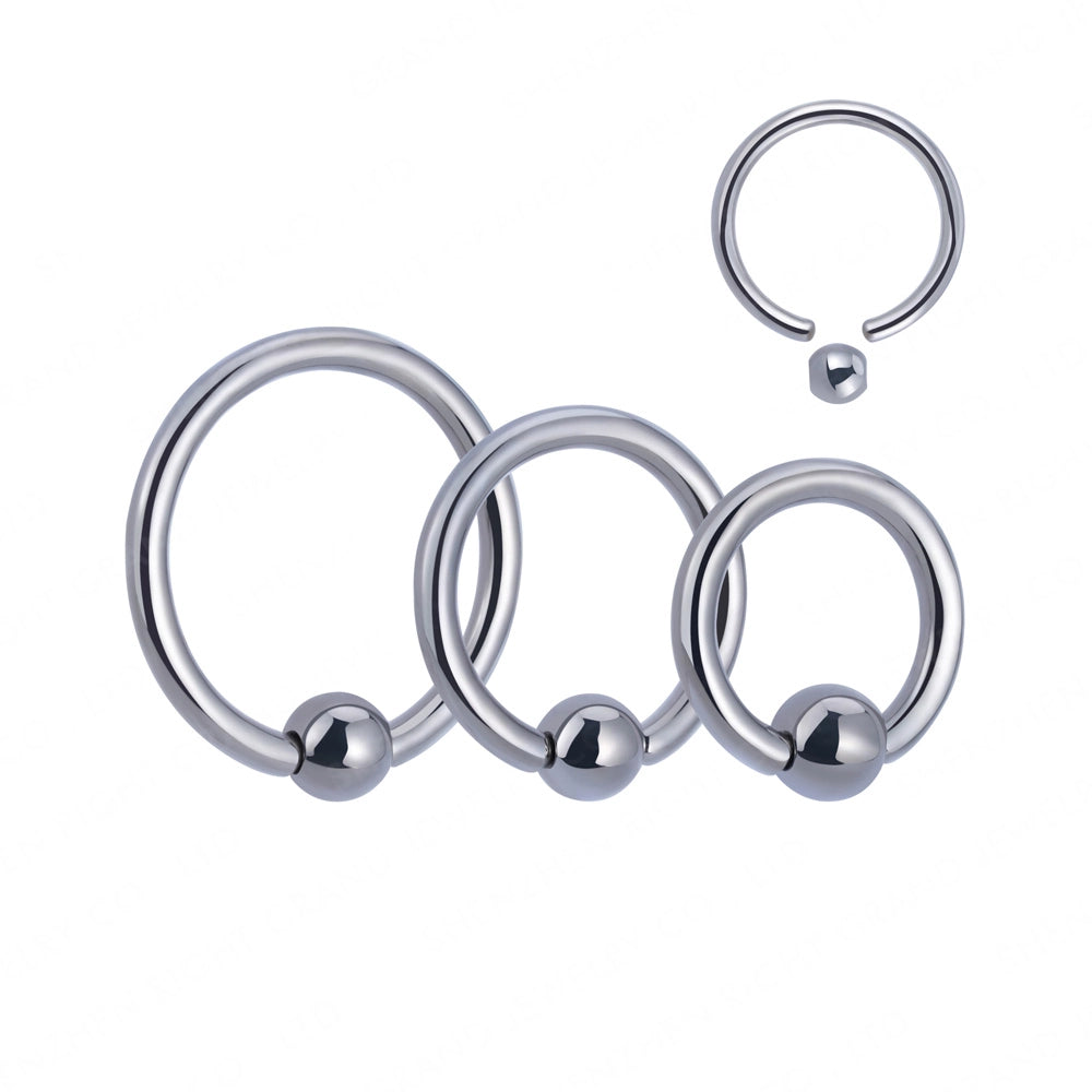 16 gauge nose ring captive bead