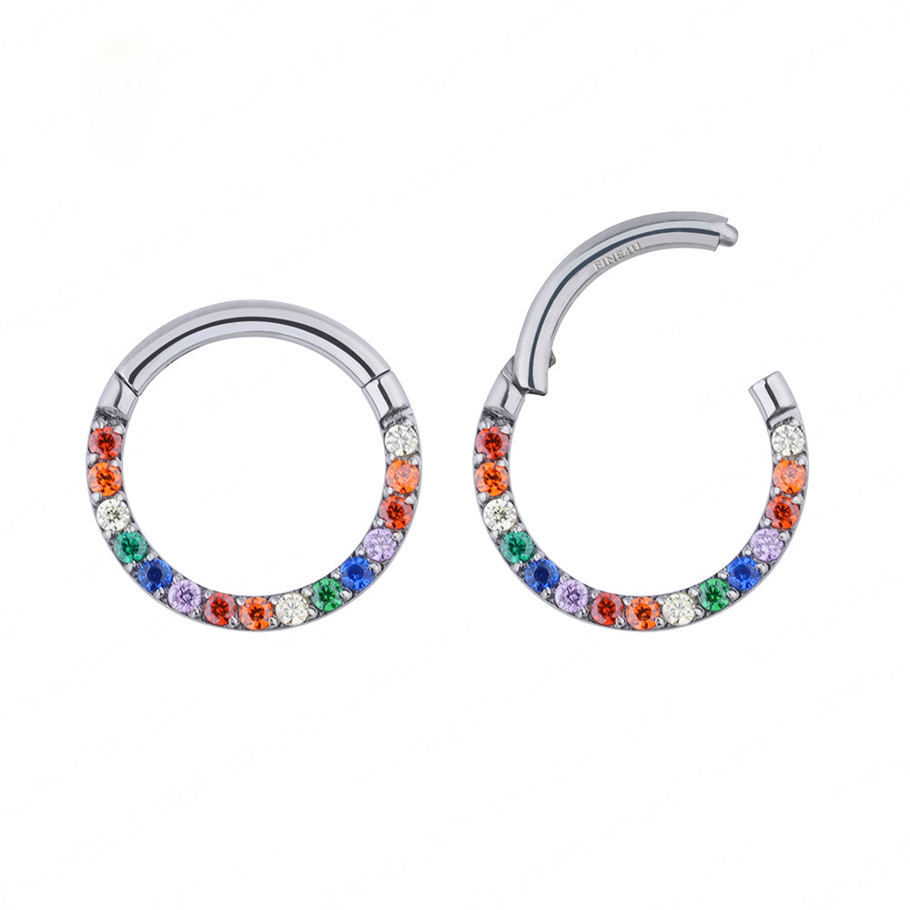 Fancy colored septum rings 16 gauge