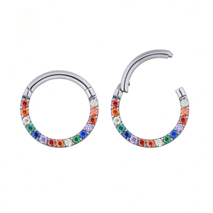 Fancy colored septum rings 16 gauge