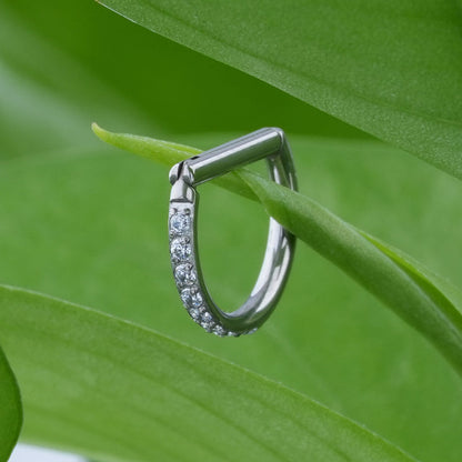 Septum clicker ring titanium 16 gauge