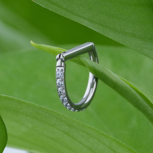 Septum clicker ring titanium 16 gauge