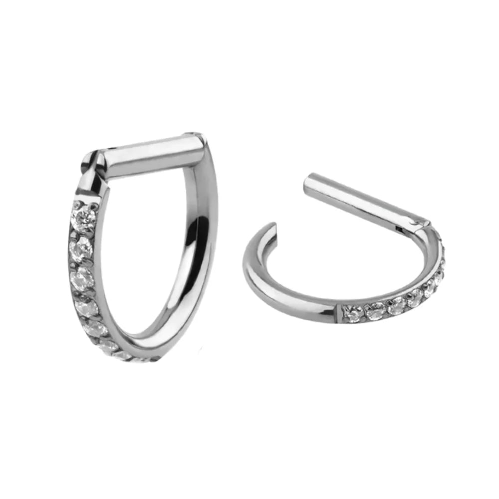 Septum clicker ring titanium 16 gauge