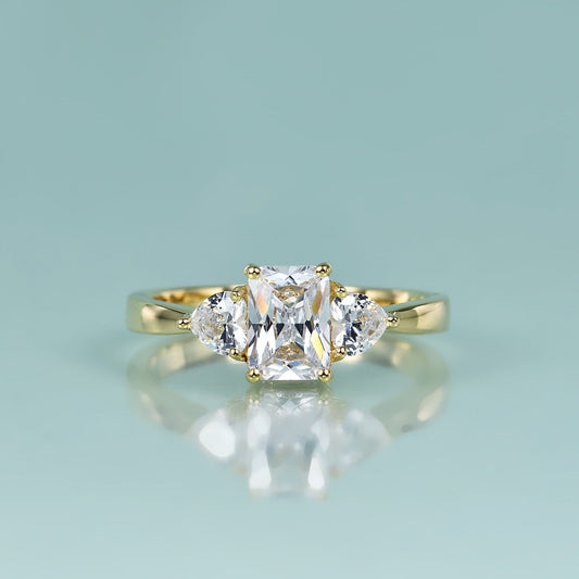 Moissanite engagement ring Meghan Markle engagement ring three stone