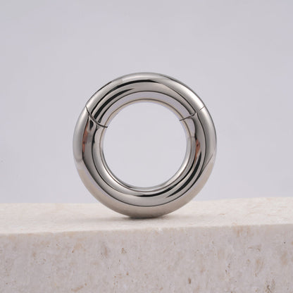 Large gauge piercing septum piercing implant-grade titanium 2G 4G 6G 8G 12G hinged segment ring