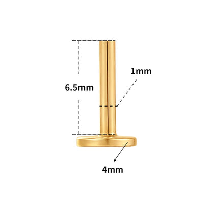 14K gold helix earring with chains conch earrings earlobe piercing jewelry labret stud