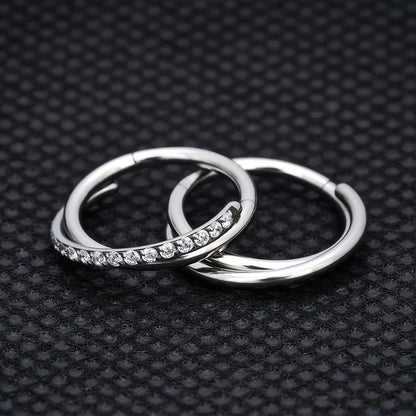 Double hoop conch earring 16g 12mm conch hoop outer conch ring titanium gold silver 8mm 10mm twisted ring