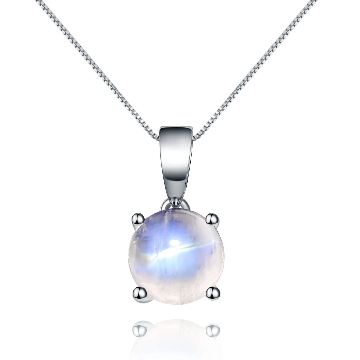 Real moonstone necklace simple and dainty June Birthstone necklace for women